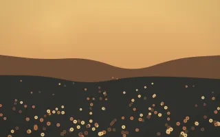 Autumn Glow Sunflower Field VIII — colourful orange, brown and grey sunflower field background, variation VIII