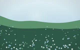 Clear Day Sunflower Field V — light blue and green sunflower field background, variation V