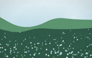 Clear Day Sunflower Field X — light blue and green sunflower field background, variation X