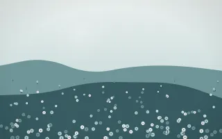Coastal Mist Sunflower Field VIII — light white and teal sunflower field background, variation VIII