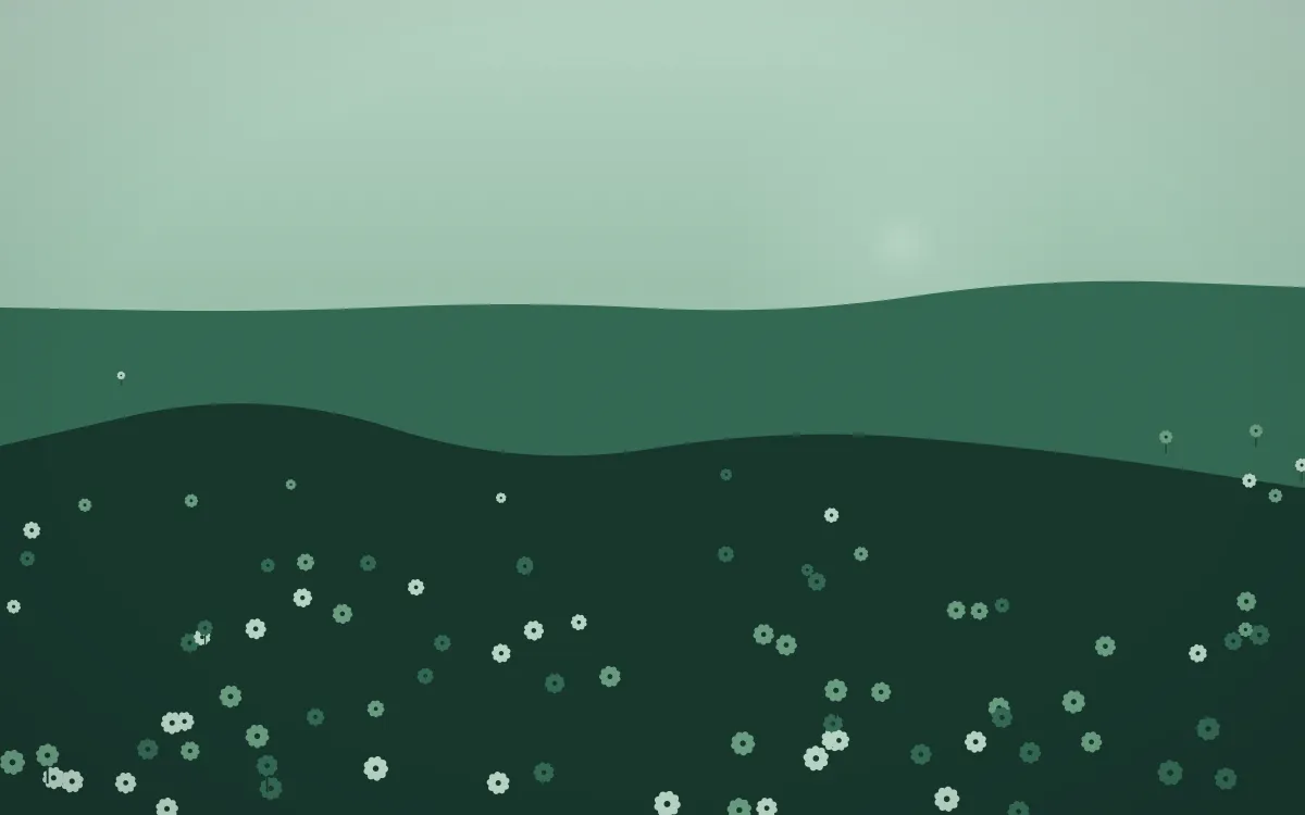Emerald Mist Sunflower Field — dark green sunflower field background