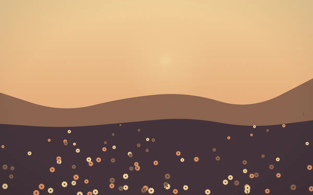 Golden Hour Sunflower Field — colourful orange and pink sunflower field background