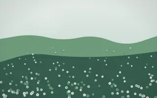 Spring Rain Sunflower Field X — light white and green sunflower field background, variation X