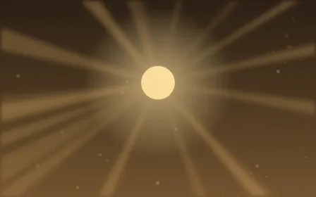Amber Cathedral — dark brown and orange sunlight background