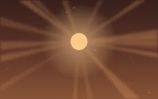 Ember Chapel Light — dark red, brown and orange sunlight background