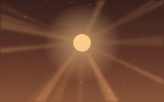 Ember Chapel Light II — dark red, brown and orange sunlight background, variation II