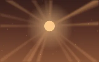 Ember Chapel Light III — dark red, brown and orange sunlight background, variation III