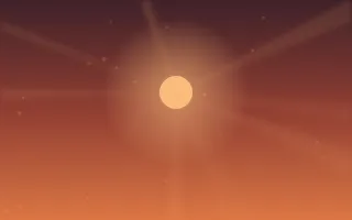Ember Glow — dark pink and orange sunlight background