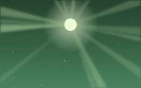 Forest Cathedral Light — dark green sunlight background