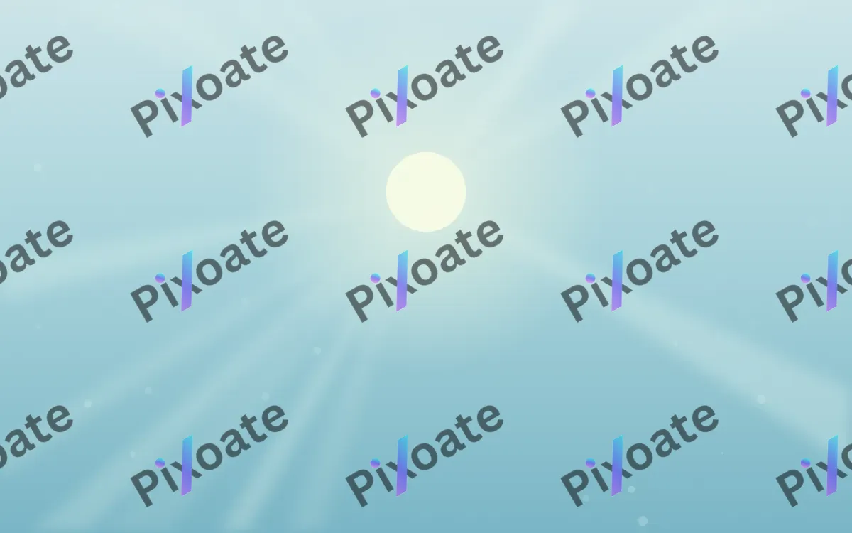 Sea Morning Rays — light teal and green sunlight background