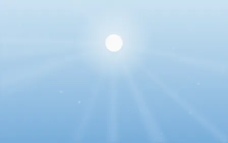 Sky Halo — light blue and white sunlight background