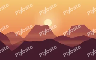 Amber Peaks II — colourful orange, red and pink sunset background, variation II