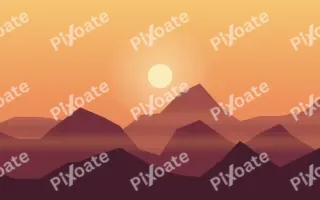 Amber Peaks III — colourful orange, red and pink sunset background, variation III