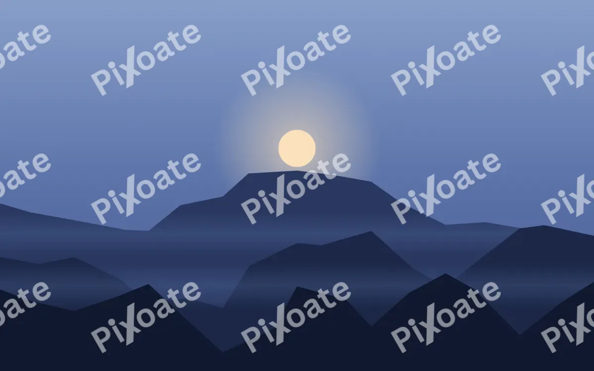 Blue Hour — dark blue sunset background