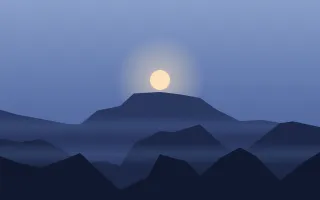 Blue Hour — dark blue sunset background