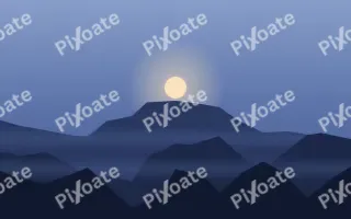 Blue Hour — dark blue sunset background
