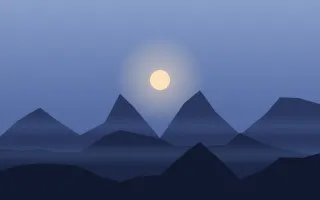 Blue Hour III — dark blue sunset background, variation III