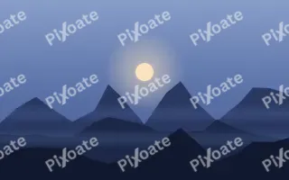 Blue Hour III — dark blue sunset background, variation III