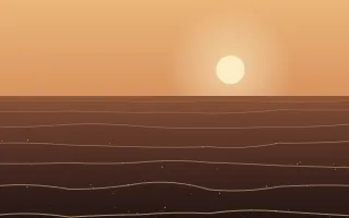 Bronze Swell — colourful orange and brown sunset background