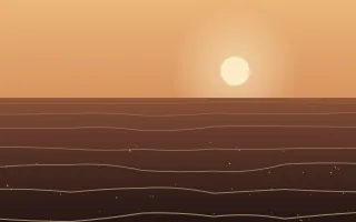 Bronze Swell III — colourful orange and brown sunset background, variation III