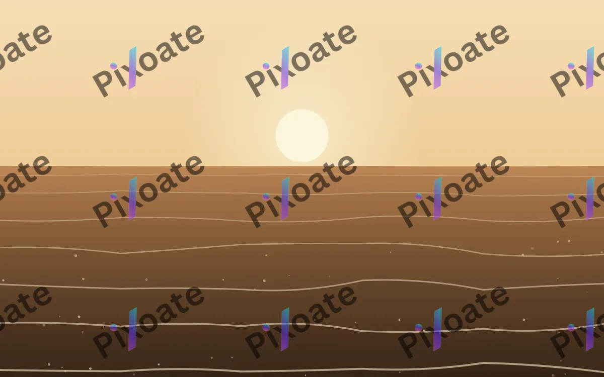 Champagne Coast — light beige, orange and brown sunset background