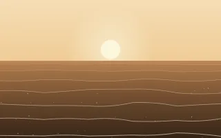 Champagne Coast — light beige, orange and brown sunset background