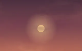 Cinder Glow II — dark pink, red and orange sunset background, variation II