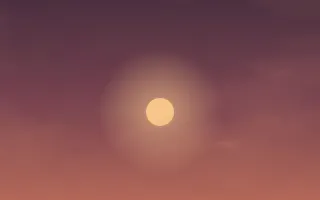 Cinder Glow III — dark pink, red and orange sunset background, variation III