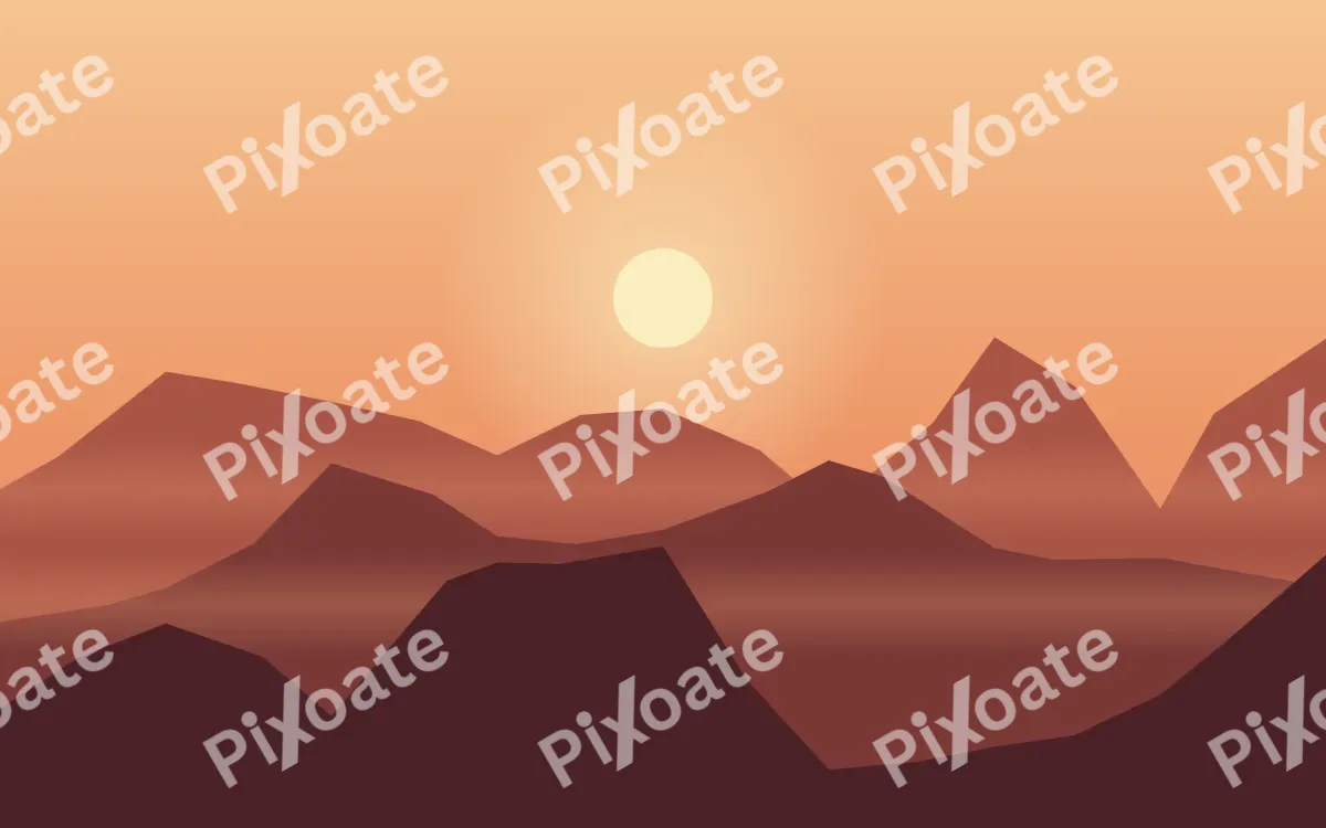 Coral Crest — colourful orange and red sunset background