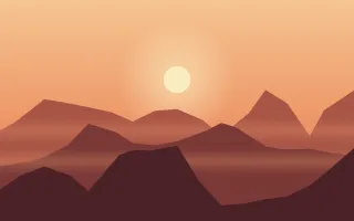 Coral Crest — colourful orange and red sunset background