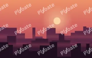 Crimson City — colourful orange, pink and black sunset background