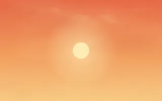 Fire Sky — colourful orange sunset background