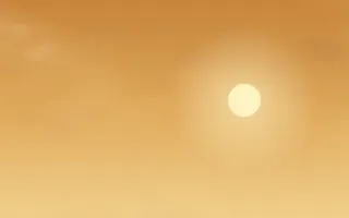 Gilded Evening III — colourful orange and yellow sunset background, variation III