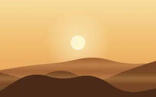 Gold Savanna II — colourful yellow, orange and brown sunset background, variation II