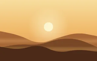 Gold Savanna III — colourful yellow, orange and brown sunset background, variation III