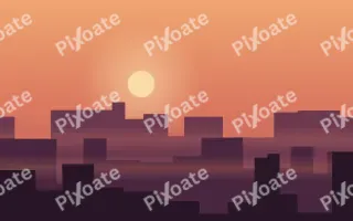 Harbor Lights Dusk II — colourful orange, red and pink sunset background, variation II