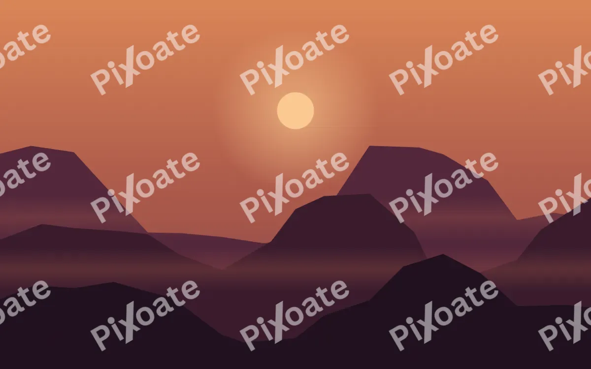 Last Ember Ridge — dark orange, red and black sunset background