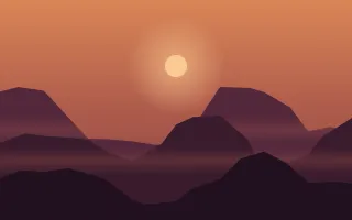 Last Ember Ridge — dark orange, red and black sunset background