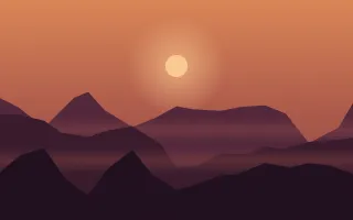 Last Ember Ridge II — dark orange, red and black sunset background, variation II
