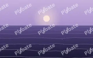 Lavender Calm Sea — colourful purple and blue sunset background