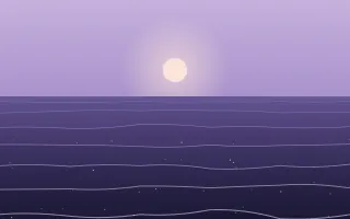 Lavender Calm Sea III — colourful purple and blue sunset background, variation III