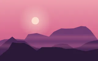 Magenta Ridge — colourful red, pink and purple sunset background