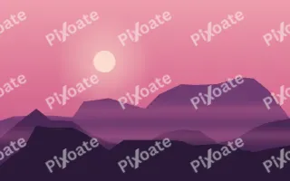 Magenta Ridge — colourful red, pink and purple sunset background