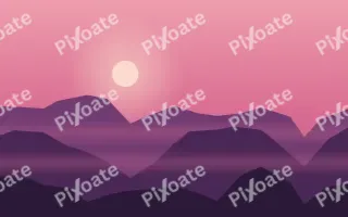 Magenta Ridge II — colourful red, pink and purple sunset background, variation II