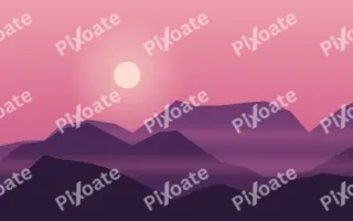 Magenta Ridge III — colourful red, pink and purple sunset background, variation III
