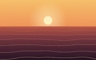 Molten Horizon II — colourful orange, red and pink sunset background, variation II