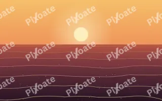 Molten Horizon II — colourful orange, red and pink sunset background, variation II