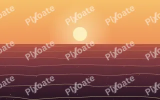 Molten Horizon III — colourful orange, red and pink sunset background, variation III
