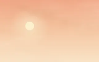 Peach Melba Sky II — light orange and beige sunset background, variation II