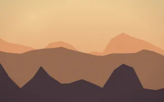 Afterglow Horizon — colourful orange and pink sunset background